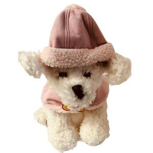 Build a Dog Bear White Pink Jacket and Pink‎ Hat Tag Clothes Toys Workshop